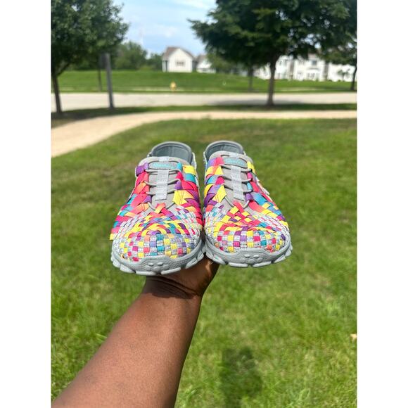 Skechers Women’s EZ Flex 2 Tah-Dah Casual Woven Sneakers Size 9.5 - Picture 10 of 11